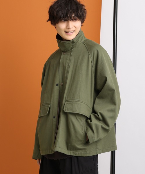 レアモデル ニードルス コーデュロイ襟 チャイナボタン ミリタリージャケット S セール】襟コーデュロイ/ルーズハンティングジャケット（ミリタリー