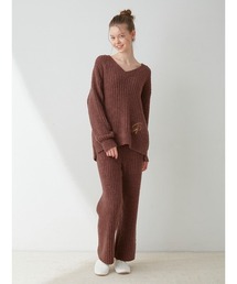 【即日発送可】【Bitter】べビモコメランジリブ上下セット　ブラウン gelato pique（ジェラートピケ）の「【Bitter】べビモコメランジ