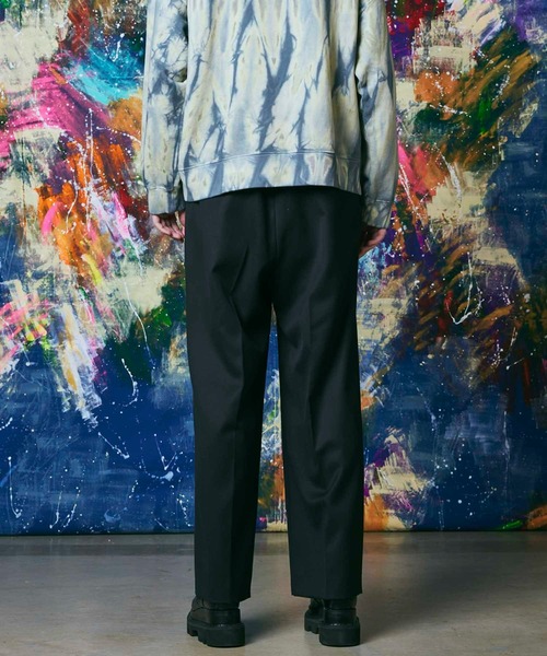 MAISON SPECIAL（メゾンスペシャル）の「《UNISEX》Schonherr One-Tuck Wide Pants/ションヘルワンタックワイドパンツ【MAISON SPECIAL/メゾンスペシャル】■セットアップ対応■（スラックス・メンズ・ブラック/ブルー/カーキ/ブラウン/ダークグリーン・1/2/0）」の17枚目の写真