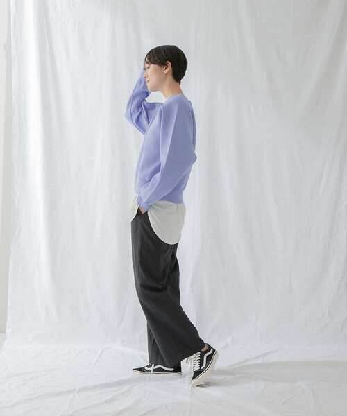 EKAL(エカル)の「ジャガードアミニットプルオーバー(ニット/セーター・レディース・カーキ/ブルー/オフホワイト・ONE)」の8枚目の写真