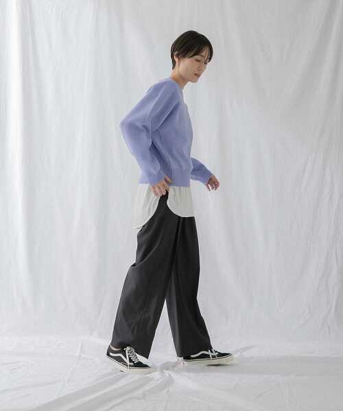 EKAL(エカル)の「ジャガードアミニットプルオーバー(ニット/セーター・レディース・カーキ/ブルー/オフホワイト・ONE)」の10枚目の写真