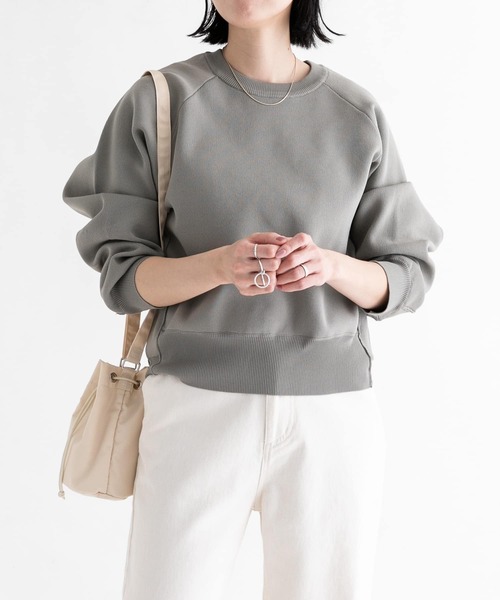 EKAL(エカル)の「ジャガードアミニットプルオーバー(ニット/セーター・レディース・カーキ/ブルー/オフホワイト・ONE)」の11枚目の写真