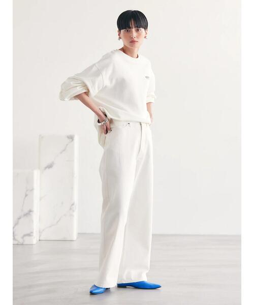 AMERICAN HOLIC（アメリカンホリック）の「ワイドデニム（デニムパンツ・レディース・ライトインディゴブルー/ホワイト・XS/L/M/S）」の13枚目の写真