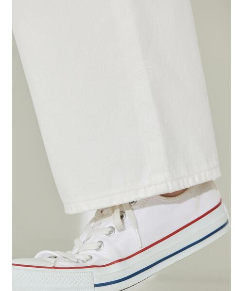 AMERICAN HOLIC（アメリカンホリック）の「ワイドデニム（デニムパンツ・レディース・ライトインディゴブルー/ホワイト・XS/L/M/S）」の18枚目の写真