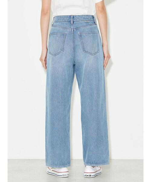 AMERICAN HOLIC（アメリカンホリック）の「ワイドデニム（デニムパンツ・レディース・ライトインディゴブルー/ホワイト・XS/L/M/S）」の21枚目の写真