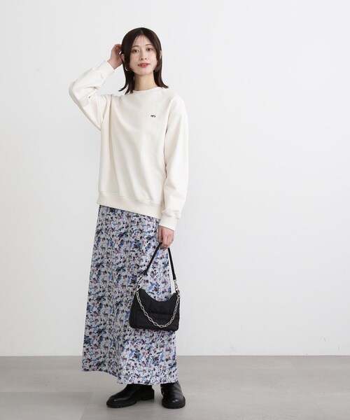 N.(N. Natural Beauty Basic)(エヌエヌナチュラルビューティーベーシック)の「◆ぼかしフラワープリントスカート(スカート・レディース・イエロー/ブルー・MEDIUM)」の12枚目の写真