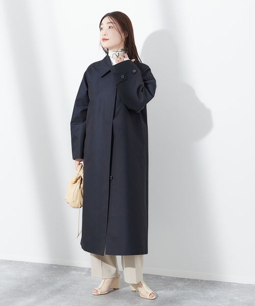 Aquascutum（アクアスキュータム）の「【別注】Aquascutum×LESSAGE ステンカラーコート（ステンカラーコート・レディース・ベージュ/ネイビー/ブラック・36/38）」の15枚目の写真