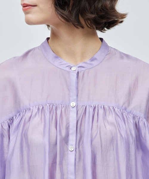 ROPE'（ロペ）の「【洗える】ブライトシアーブラウス（無地/レース）（シャツ/ブラウス・レディース・ホワイト/ネイビー/オフホワイト/ラベンダー・FREE）」の22枚目の写真