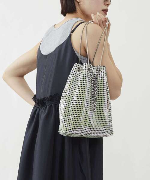 CONVERSE TOKYO（コンバーストウキョウ）の「2WAY METALLIC SHOULDER BAG（ショルダーバッグ・レディース・ブルー/ホワイト・FREE）」の2枚目の写真