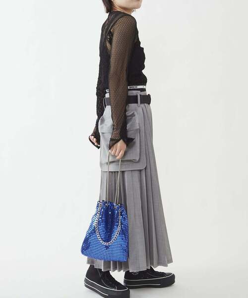 CONVERSE TOKYO（コンバーストウキョウ）の「2WAY METALLIC SHOULDER BAG（ショルダーバッグ・レディース・ブルー/ホワイト・FREE）」の10枚目の写真