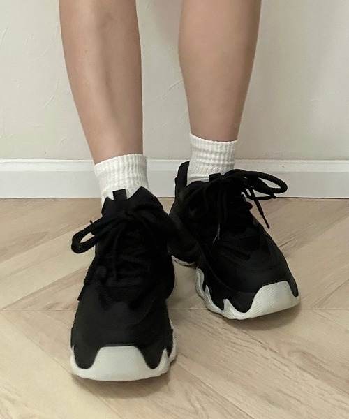 Cham.（チャム）の「厚底ダッドスニーカー（スニーカー・レディース・ブラック/ホワイト・23.5/24/24.5/22.5/23/25）」の18枚目の写真