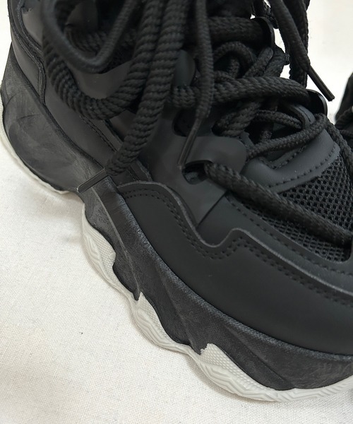 Cham.（チャム）の「厚底ダッドスニーカー（スニーカー・レディース・ブラック/ホワイト・23.5/24/24.5/22.5/23/25）」の12枚目の写真