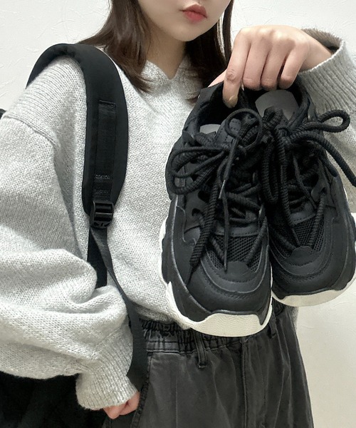 ちゃちゃ様◯grounds 厚底スニーカー WESTBOY スニーカー ハイソールシューズスニーカー 厚底 ダッド