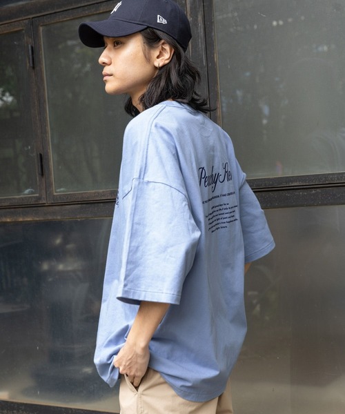 niko and...（ニコアンド）の「USAコットンプリントTシャツ（Tシャツ/カットソー・メンズ・オフホワイト/ブルー/ライトグレー/イエロー・LARGE/MEDIUM）」の4枚目の写真