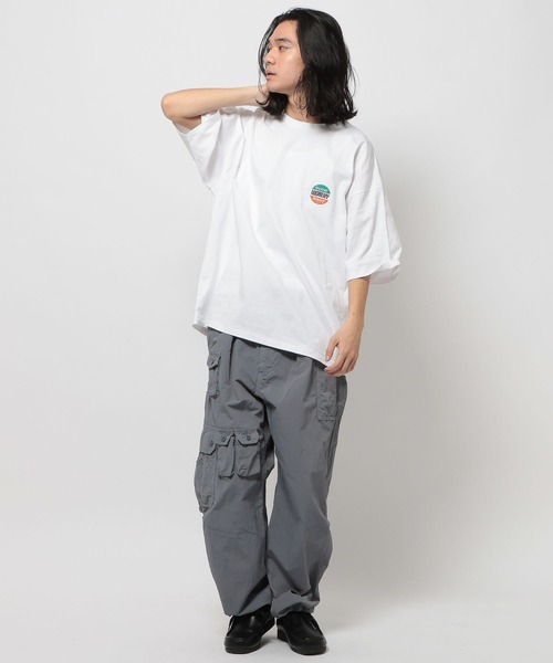 niko and...（ニコアンド）の「USAコットンプリントTシャツ（Tシャツ/カットソー・メンズ・オフホワイト/ブルー/ライトグレー/イエロー・LARGE/MEDIUM）」の22枚目の写真