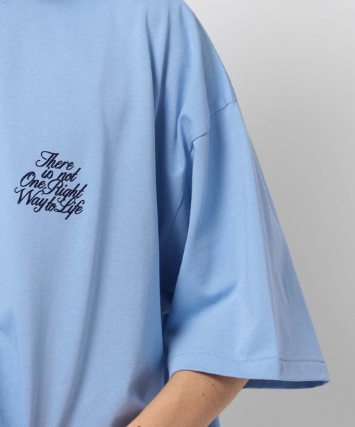 niko and...（ニコアンド）の「USAコットンプリントTシャツ（Tシャツ/カットソー・メンズ・オフホワイト/ブルー/ライトグレー/イエロー・LARGE/MEDIUM）」の12枚目の写真