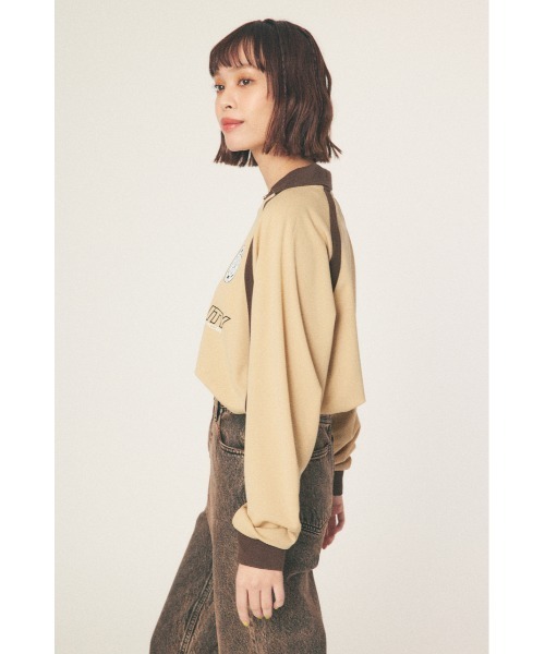 RODEO CROWNS WIDE BOWL（ロデオクラウンズワイドボウル）の「GAME L/S トップス（その他トップス・レディース・ホワイト/ベージュ/サックスブルー・MEDIUM/LARGE）」の6枚目の写真