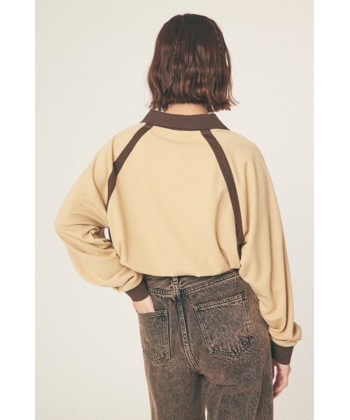 RODEO CROWNS WIDE BOWL（ロデオクラウンズワイドボウル）の「GAME L/S トップス（その他トップス・レディース・ホワイト/ベージュ/サックスブルー・MEDIUM/LARGE）」の7枚目の写真