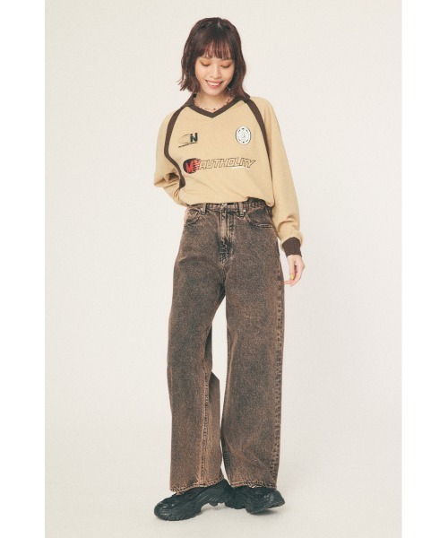 RODEO CROWNS WIDE BOWL（ロデオクラウンズワイドボウル）の「GAME L/S トップス（その他トップス・レディース・ホワイト/ベージュ/サックスブルー・MEDIUM/LARGE）」の8枚目の写真