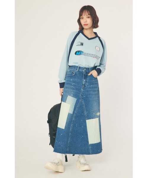 RODEO CROWNS WIDE BOWL（ロデオクラウンズワイドボウル）の「GAME L/S トップス（その他トップス・レディース・ホワイト/ベージュ/サックスブルー・MEDIUM/LARGE）」の12枚目の写真