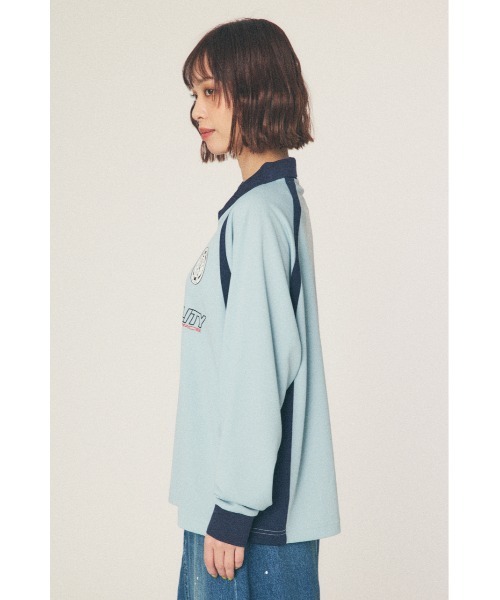 RODEO CROWNS WIDE BOWL（ロデオクラウンズワイドボウル）の「GAME L/S トップス（その他トップス・レディース・ホワイト/ベージュ/サックスブルー・MEDIUM/LARGE）」の14枚目の写真