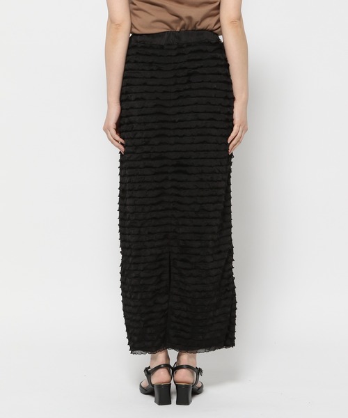 mysty woman（ミスティウーマン）の「［追加1］フリルティアードナロースカート 113510（スカート・レディース・ブラック/オフホワイト・FREE）」の15枚目の写真