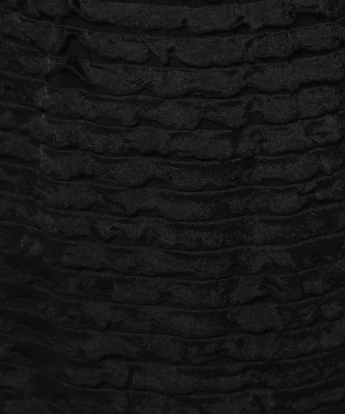 mysty woman（ミスティウーマン）の「［追加1］フリルティアードナロースカート 113510（スカート・レディース・ブラック/オフホワイト・FREE）」の17枚目の写真