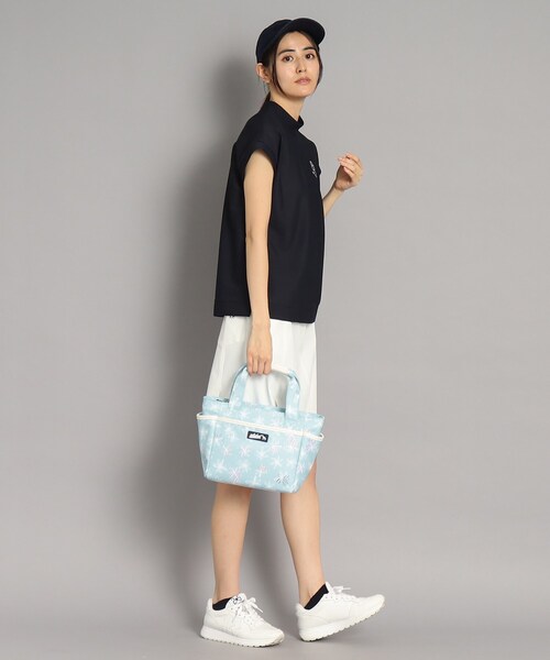 adabat（アダバット）の「◆ラインフラワー柄 カートバッグ（ハンドバッグ・レディース・ブルー系/サックスブルー系/ホワイト系その他・00）」の21枚目の写真