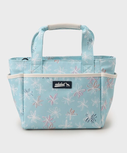 adabat（アダバット）の「◆ラインフラワー柄 カートバッグ（ハンドバッグ・レディース・ブルー系/サックスブルー系/ホワイト系その他・00）」の18枚目の写真