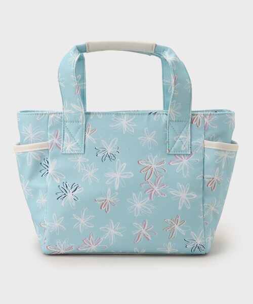 adabat（アダバット）の「◆ラインフラワー柄 カートバッグ（ハンドバッグ・レディース・ブルー系/サックスブルー系/ホワイト系その他・00）」の16枚目の写真