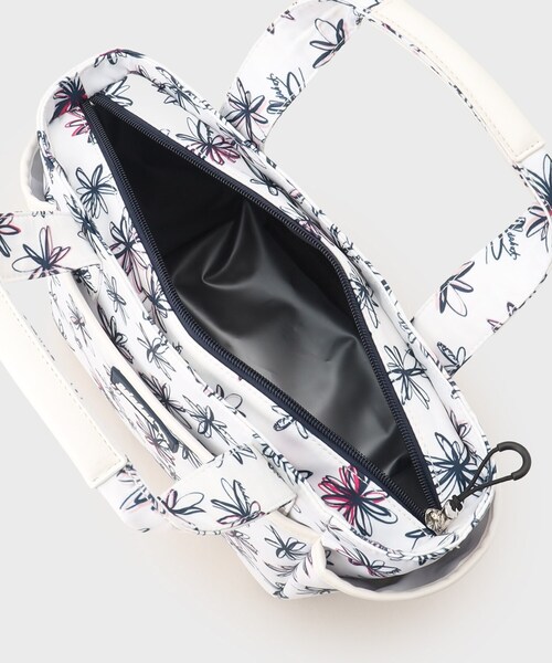 adabat（アダバット）の「◆ラインフラワー柄 カートバッグ（ハンドバッグ・レディース・ブルー系/サックスブルー系/ホワイト系その他・00）」の12枚目の写真