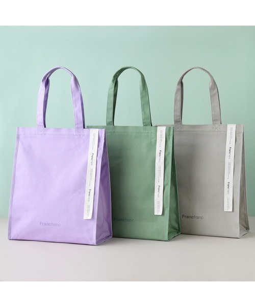希少★PINKO Miranda L パープルキャンバス×ロゴ トートバッグ セール】ロゴトート L パープル（トートバッグ）｜Francfranc