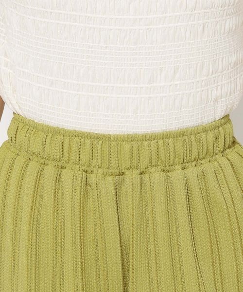 mysty woman(ミスティウーマン)の「テクスチャーイージーパンツ 113920(その他パンツ・レディース・ブラック/オフホワイト/グリーン系その他・FREE)」の6枚目の写真