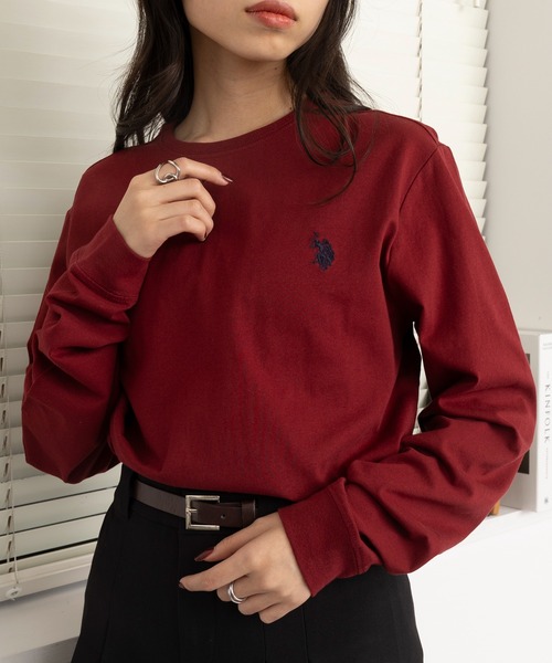 U.S. POLO ASSN.(ユーエスポロアッスン)の「【U.S. POLO ASSN.】Classical PONY long sleeve Tee / クラシカルポニー ワンポイントロゴ ロンTシャツ(Tシャツ/カットソー・レディース・ホワイト/ネイビー/ホワイト系その他2/ネイビー系2/ブラック系その他2/ブラック/グリーン/ワイン/グレー/ブラウン・L/M/S/XL)」の10枚目の写真