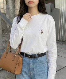 【U.S. POLO ASSN.】オーバーサイズ ワンポイントロゴ ロンTシャツ