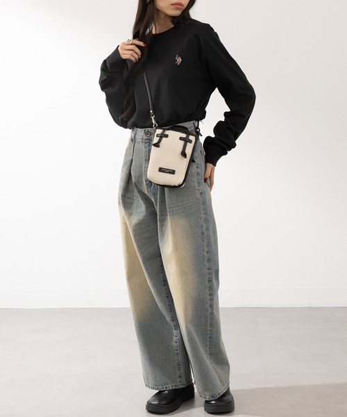 U.S. POLO ASSN.(ユーエスポロアッスン)の「【U.S. POLO ASSN.】Classical PONY long sleeve Tee / クラシカルポニー ワンポイントロゴ ロンTシャツ(Tシャツ/カットソー・レディース・ホワイト/ネイビー/ホワイト系その他2/ネイビー系2/ブラック系その他2/ブラック/グリーン/ワイン/グレー/ブラウン・L/M/S/XL)」の21枚目の写真