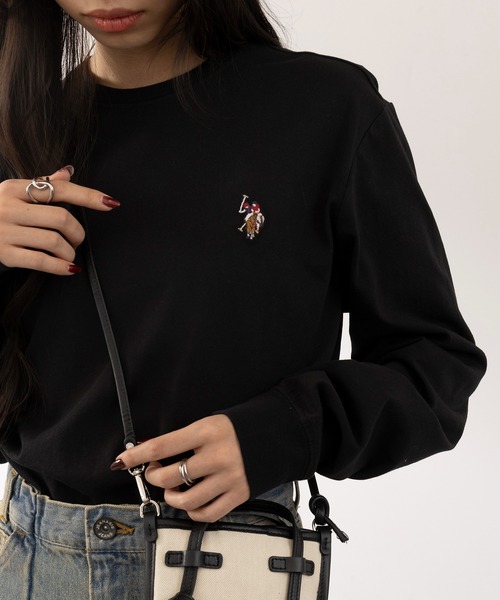 U.S. POLO ASSN.(ユーエスポロアッスン)の「【U.S. POLO ASSN.】Classical PONY long sleeve Tee / クラシカルポニー ワンポイントロゴ ロンTシャツ(Tシャツ/カットソー・レディース・ホワイト/ネイビー/ホワイト系その他2/ネイビー系2/ブラック系その他2/ブラック/グリーン/ワイン/グレー/ブラウン・L/M/S/XL)」の16枚目の写真