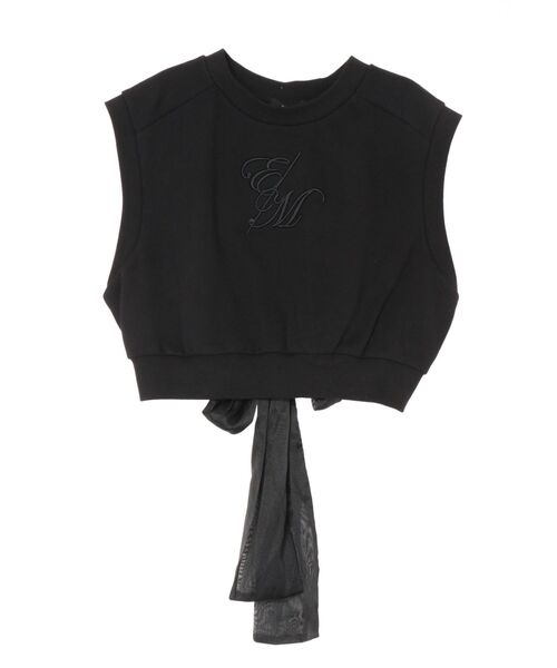 EATME(イートミー)の「3D刺しゅうスウェットTOP(スウェット・レディース・ブラック/イエロー・FREE)」の1枚目の写真