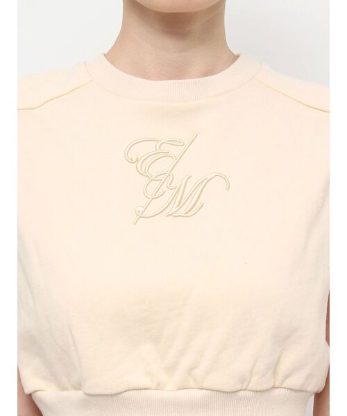 EATME(イートミー)の「3D刺しゅうスウェットTOP(スウェット・レディース・ブラック/イエロー・FREE)」の4枚目の写真