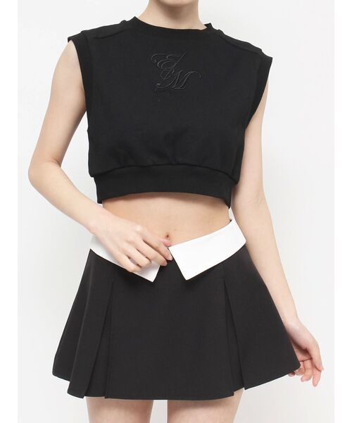 EATME(イートミー)の「3D刺しゅうスウェットTOP(スウェット・レディース・ブラック/イエロー・FREE)」の11枚目の写真