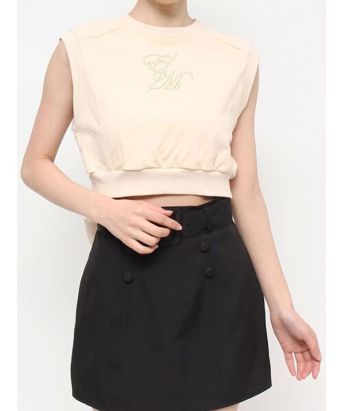 EATME(イートミー)の「3D刺しゅうスウェットTOP(スウェット・レディース・ブラック/イエロー・FREE)」の12枚目の写真