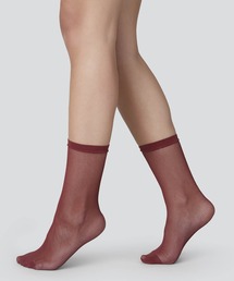 SWEDISH STOCKING | Elvira net Socks Wine(ソックス/靴下)