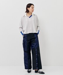 CITY TOKYO（シティトウキョウ）の「コンビネーションテクニカルストレートパンツ（その他パンツ・レディース）」