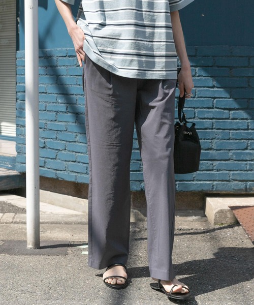 FORK&SPOON（フォークアンドスプーン）の「FORK&SPOON　idealstretchリネンブレンドパンツ（その他パンツ・レディース・オリーブ/ブラック/ブルー系その他・2/1）」の16枚目の写真