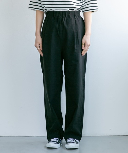 FORK&SPOON（フォークアンドスプーン）の「FORK&SPOON　idealstretchリネンブレンドパンツ（その他パンツ・レディース・オリーブ/ブラック/ブルー系その他・2/1）」の12枚目の写真