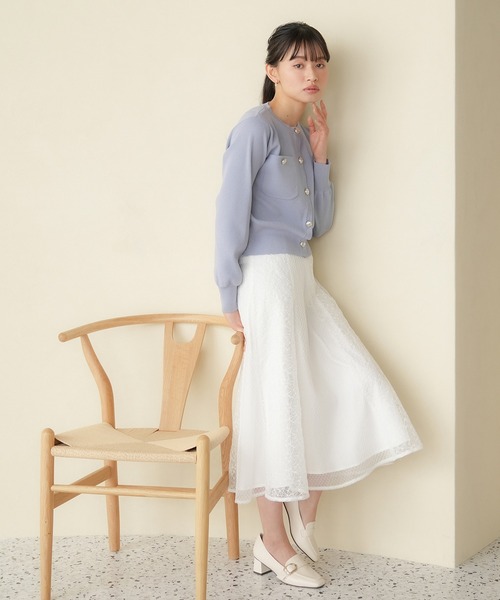 TRUDEA（トルディア）の「パッチワークレースフレアスカート（スカート  