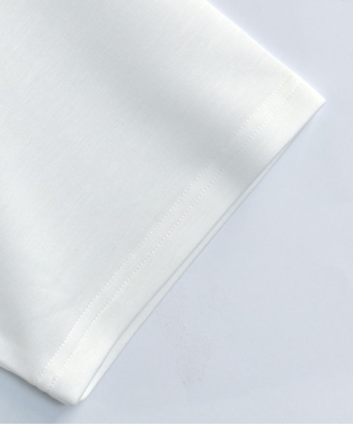 Starting Over（スターティングオーバー）の「fake layered double knit T-shirt/接触冷感 フェイクレイヤード ダンボールニット クルーネック半袖Tシャツ（Tシャツ/カットソー・メンズ・ブラック/サックスブルー/ベージュ/ホワイト・M/L/XL）」の7枚目の写真