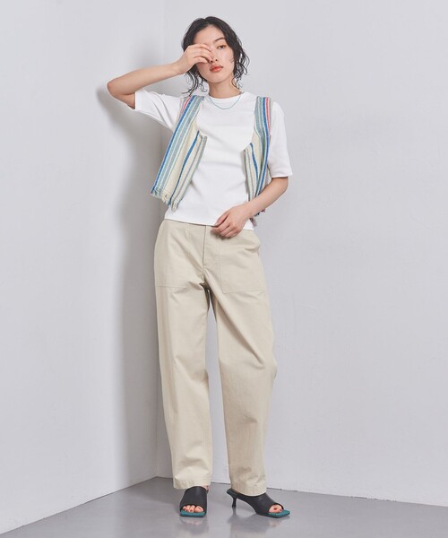 UNITED ARROWS（ユナイテッドアローズ）の「コットン フライス 5S Tシャツ（Tシャツ/カットソー・レディース・ホワイト/ブラック/ダークブラウン/その他1・FREE）」の17枚目の写真