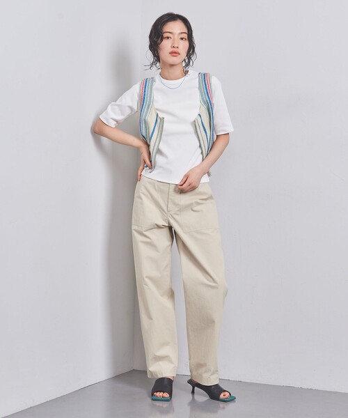 UNITED ARROWS（ユナイテッドアローズ）の「コットン フライス 5S Tシャツ（Tシャツ/カットソー・レディース・ホワイト/ブラック/ダークブラウン/その他1・FREE）」の16枚目の写真