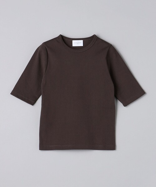 UNITED ARROWS（ユナイテッドアローズ）の「コットン フライス 5S Tシャツ（Tシャツ/カットソー・レディース・ホワイト/ブラック/ダークブラウン/その他1・FREE）」の8枚目の写真